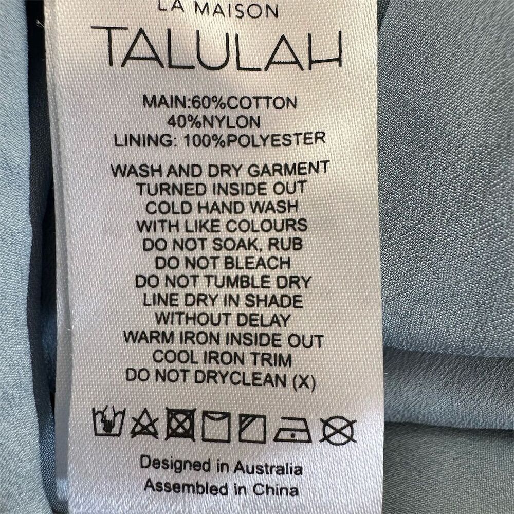 La Maison Talulah Whirlwind Lace Asymmetrical Midi Dress Size Small Prom Formal - Picture 15 of 15